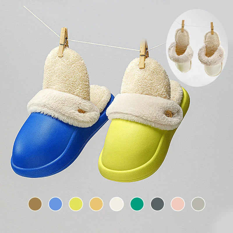 Winter warm non-slip slippers in various colours for men and women