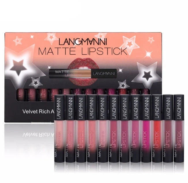 Premium Matte Lipsticks - Long-Lasting, Waterproof Lip Color Collection