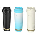 Smart heating and cooling cup in black, 36W 12V, measuring 111x96x235 mm, made from PP ABS Teflon