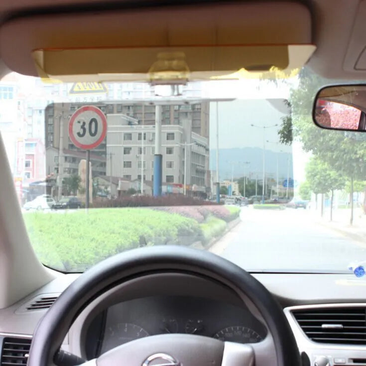 Car day and night dual-use glare proof mirror PVC sun visor extender small 32x12cm large 32x14cm
