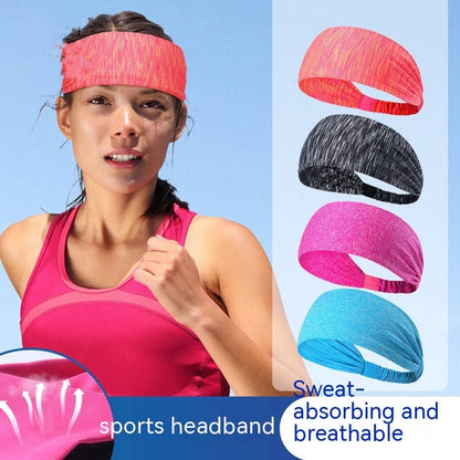 Quick-drying antiperspirant yoga hair band for women in various colours