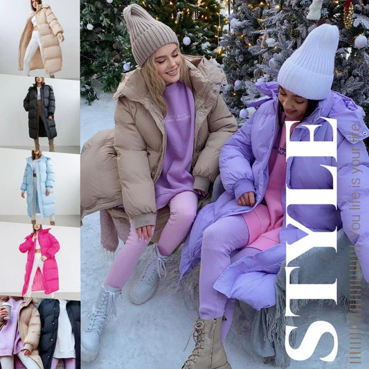 Women's loose-fitting hoodie in light blue, perfect for autumn and winter