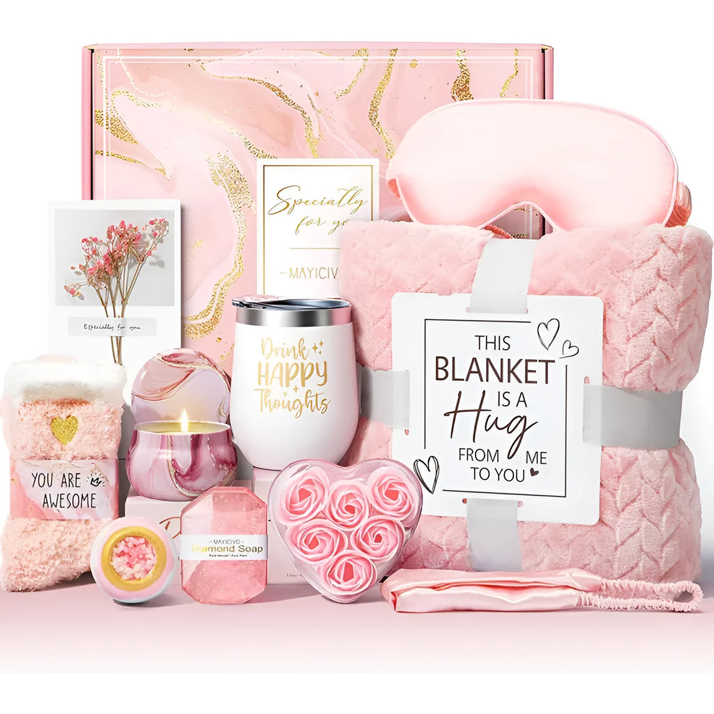 Aromatherapy candle and soap bath gift set in modern simplicity style packaging