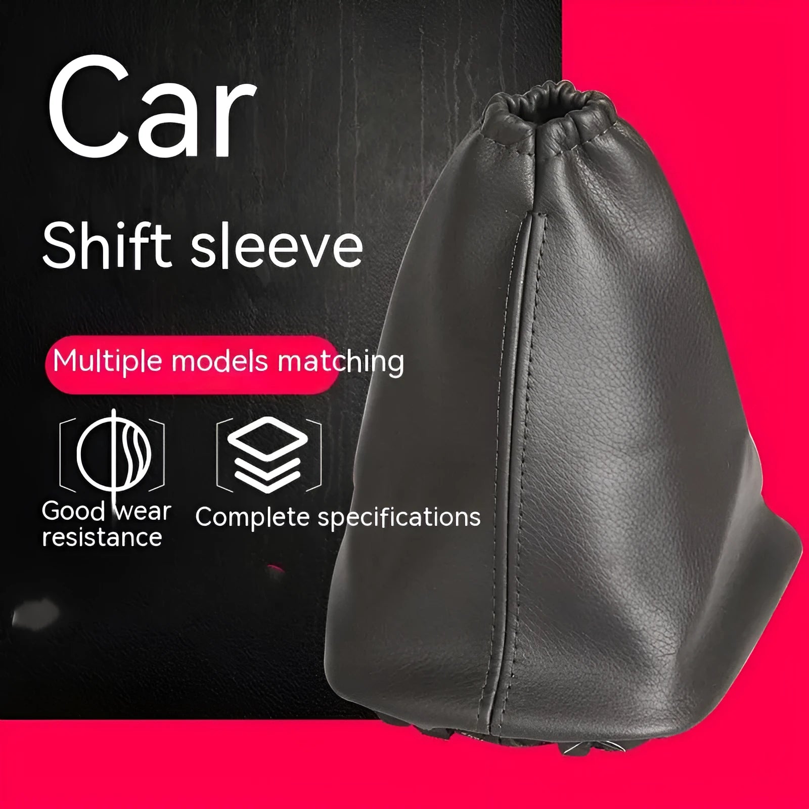 Black leather dust cover for Toyota Corolla gear shift lever