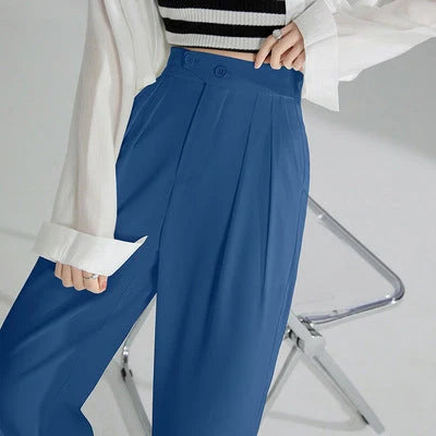 Women's high waist wide leg suit pants in various colors