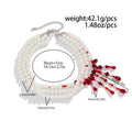Halloween blood drop tassel crystal necklace for men with adjustable chain and geometric beads