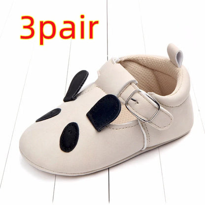 Cartoon animal baby shoes with non-slip soft bottom for spring and autumn wear