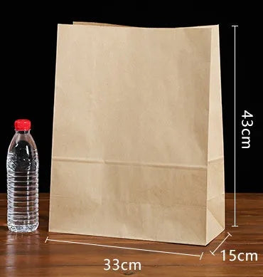 Yellow kraft paper aluminium foil inner packaging bag for snack foods with customisable dimensions