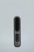 Portable charging negative ion straight hair comb in ABS plastic