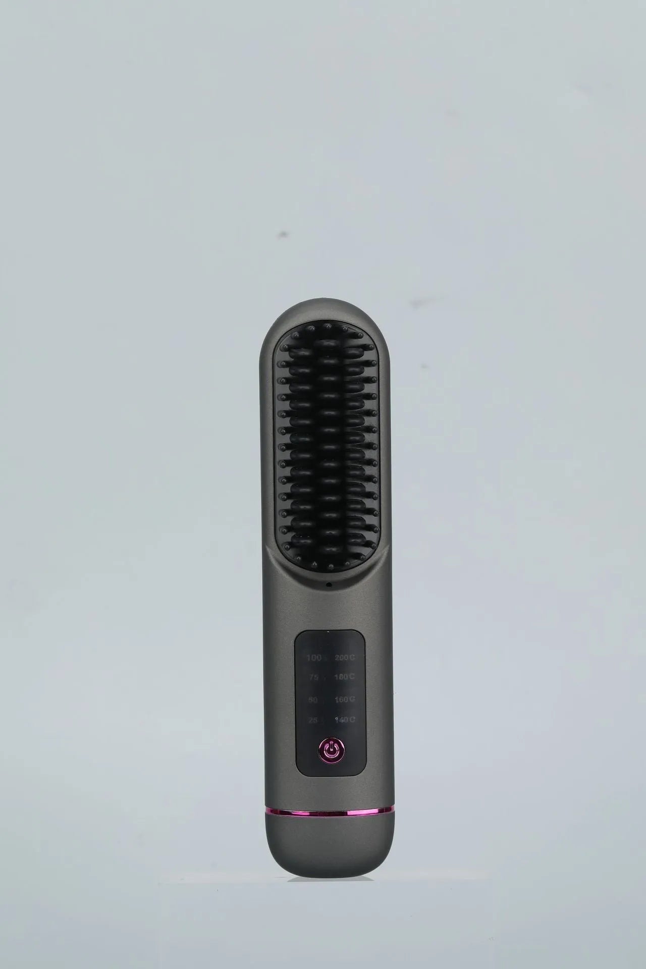 Portable charging negative ion straight hair comb in ABS plastic
