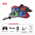 E72 foam remote control toy aircraft in red with gesture recognition feature for indoor children's play