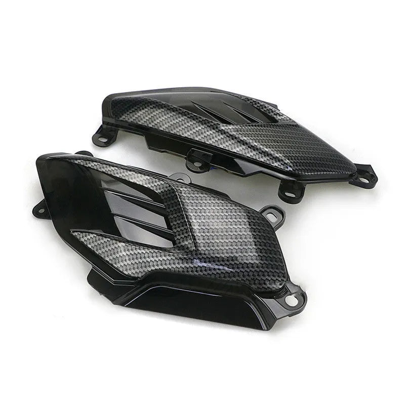 Pair of Yamaha NMAX replacement side lamps with carbon fibre decoration and coloured LED options