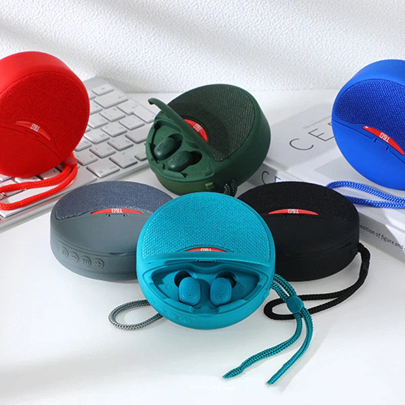 Portable Bluetooth 3D stereo speaker with wireless subwoofer for immersive audio experience