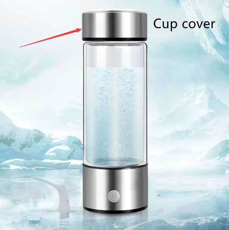 Upgraded Health Smart Hydrogen Water Cup with 420ml capacity and titanium electrode