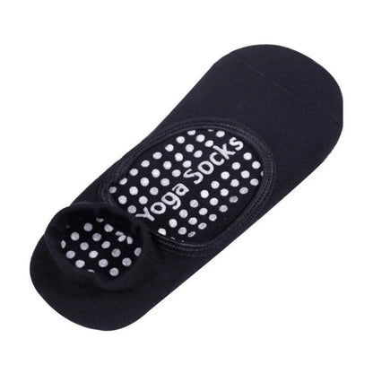 Yoga socks with silicone grip patterns on sole in bean green colour