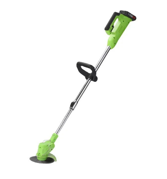 Cordless electric lawn mower with stainless steel telescopic tube and battery, 1.5 kg