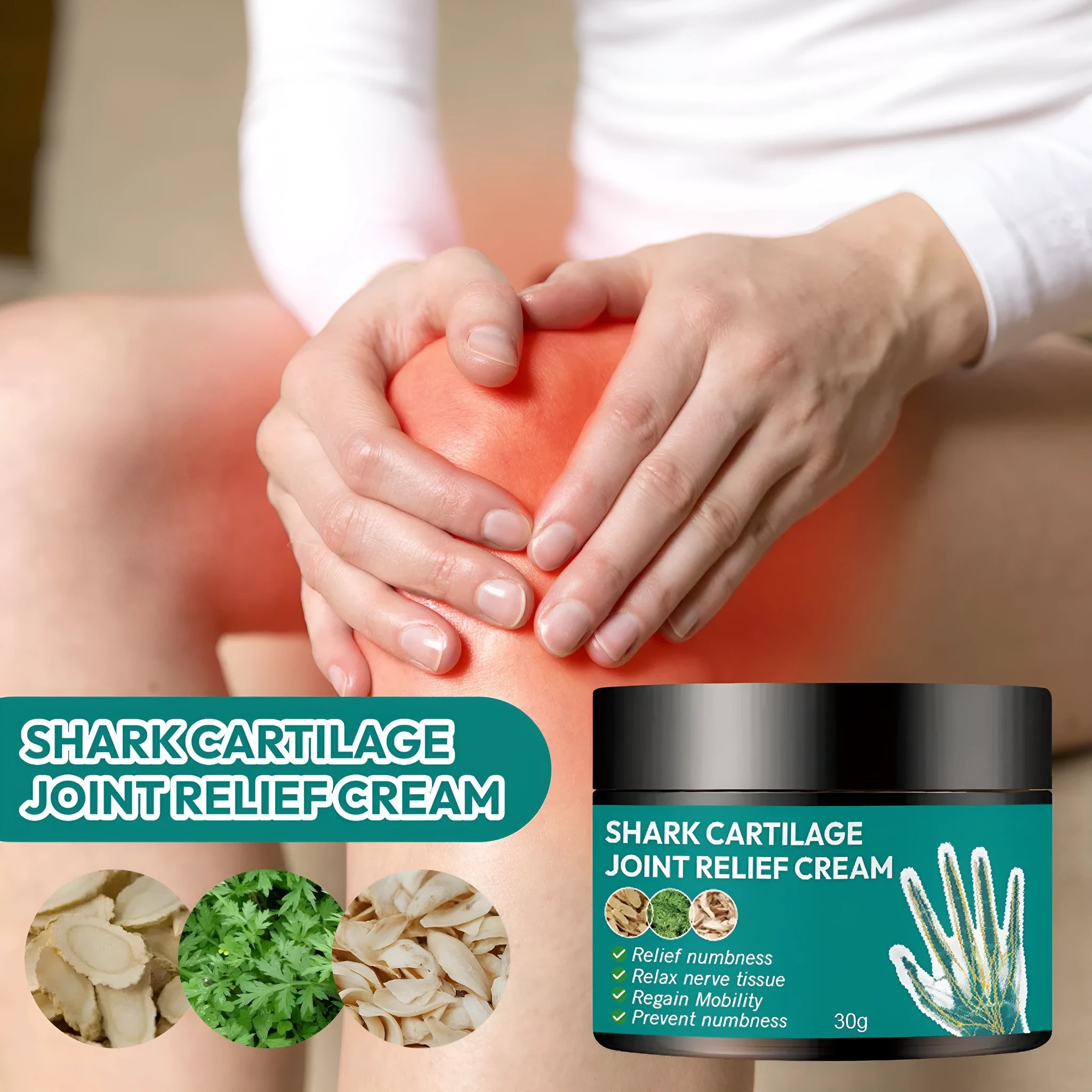 30g tube of joint neck cream for moisturising knee and neck relief