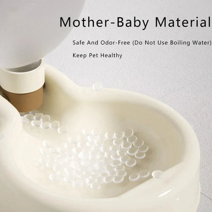 500ml portable pet water bottle with foldable drinking bowl for dogs and cats