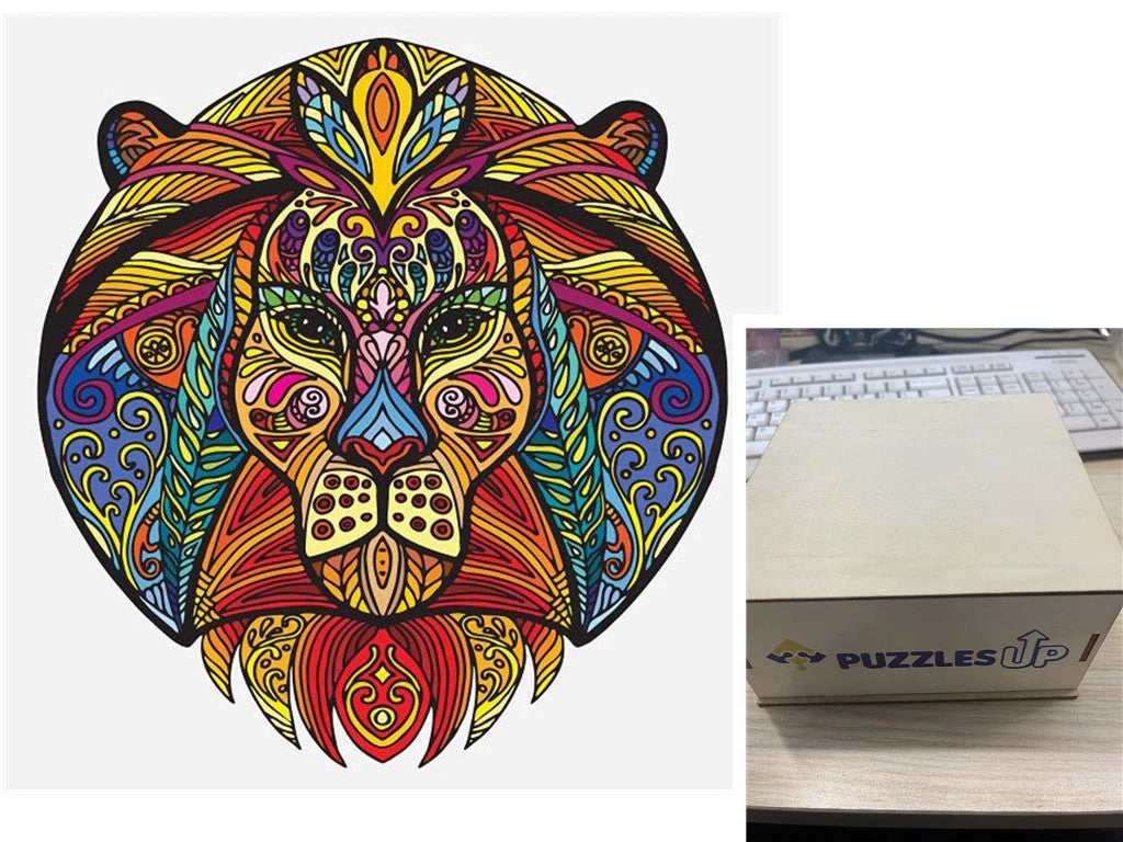 Animal Puzzle Puzzlesup A3 Size With The Box - Detailed wooden puzzle for creative minds