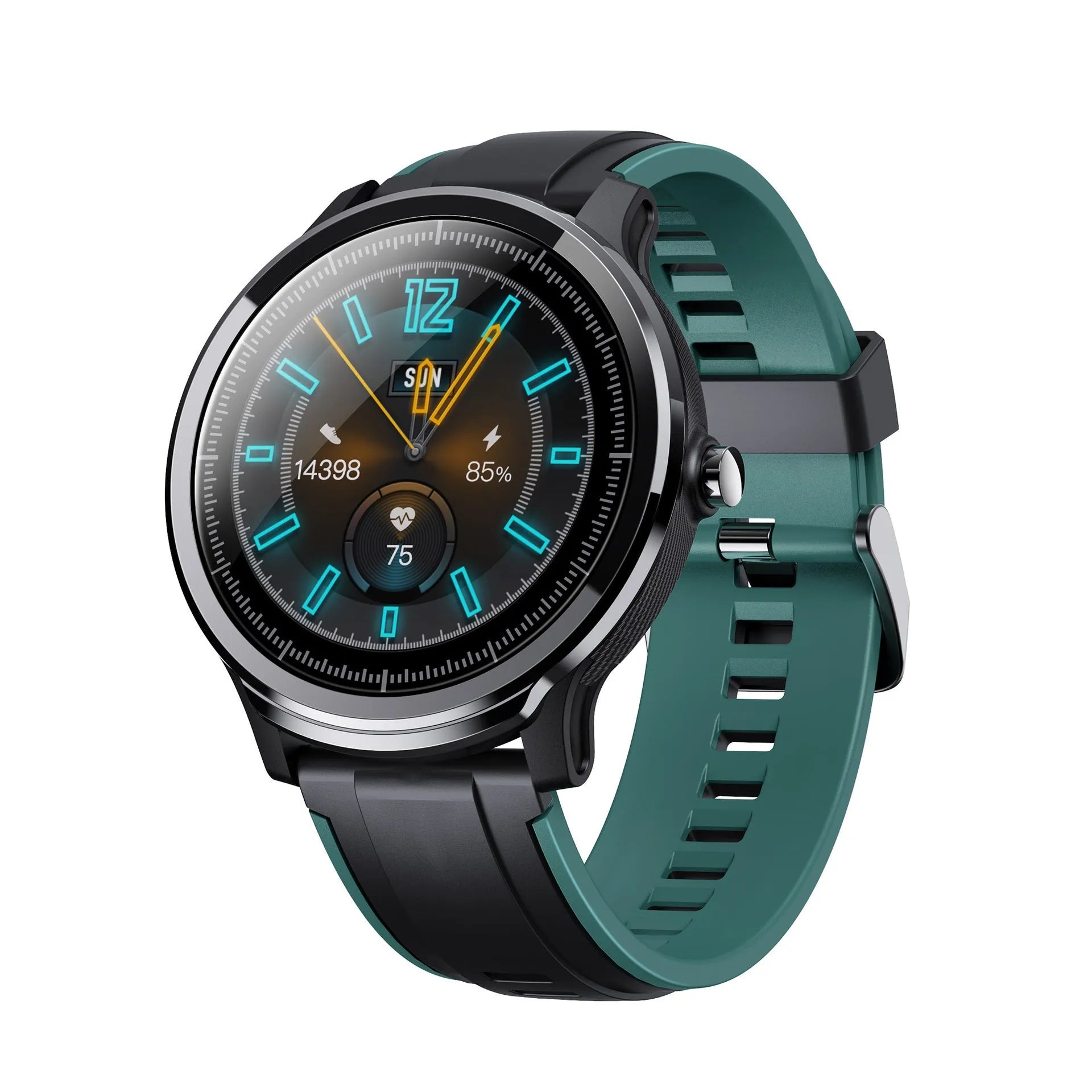 Kospet PROBE smart watch with 1.3 inch touch screen on silicone wrist strap