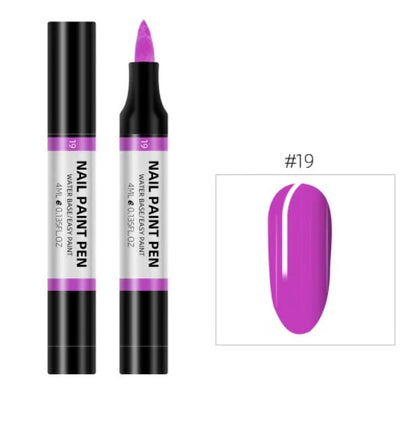 24-colour nail polish painting pen set for 3D nail art designs