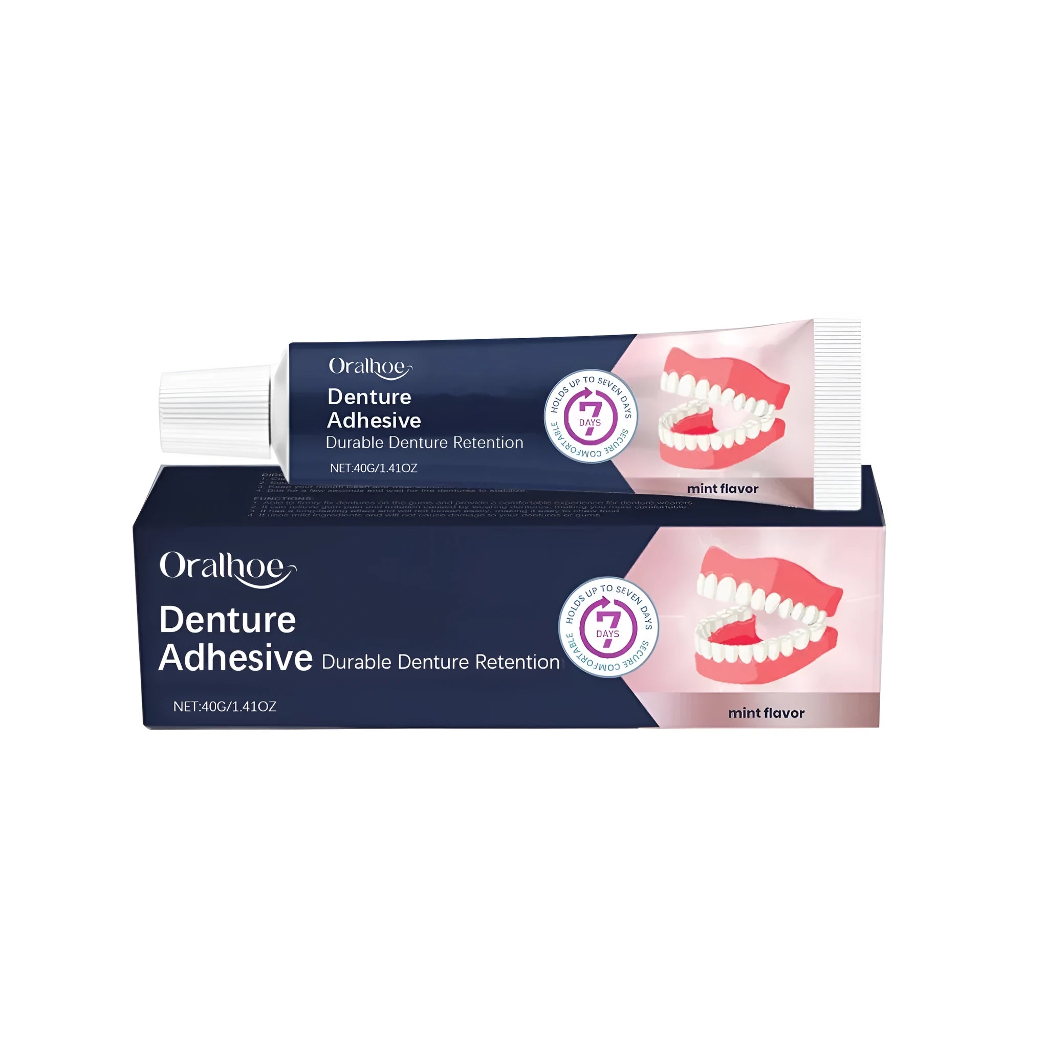 A 40g tube of denture fixing adhesive cream