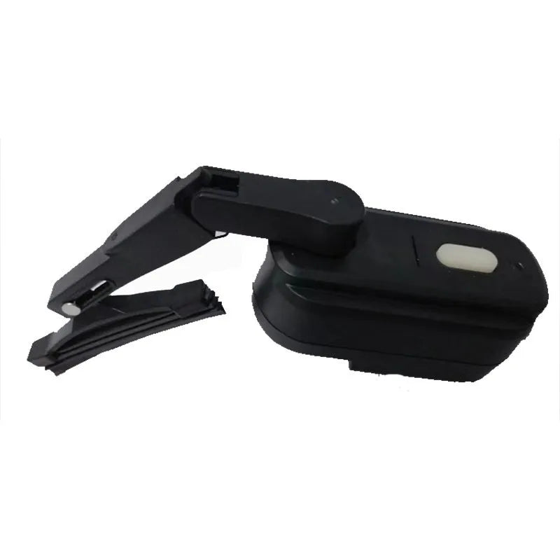 Black TZ-HW065 800mA motorised wiper unit with a 65mm blade for motorcycle helmets.