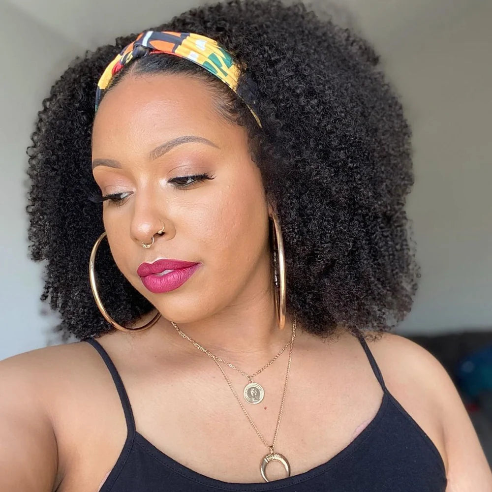 Black hand curl small curly tube binding twist fluffy afro wig with uniform curls on rose net base