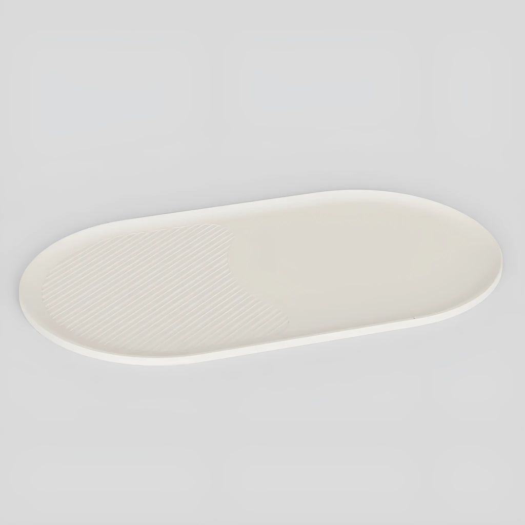 Pet mat for cats and dogs with green silicone non-slip base and 304 stainless steel bowl on a tiled floor