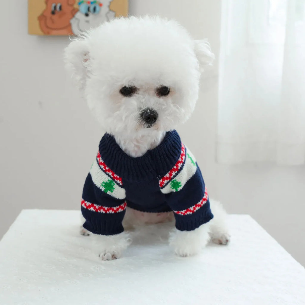 Fashion Pet Dog Warm Forest Bear Sweater in forest bear colour, polyester casual style for small to large dogs.