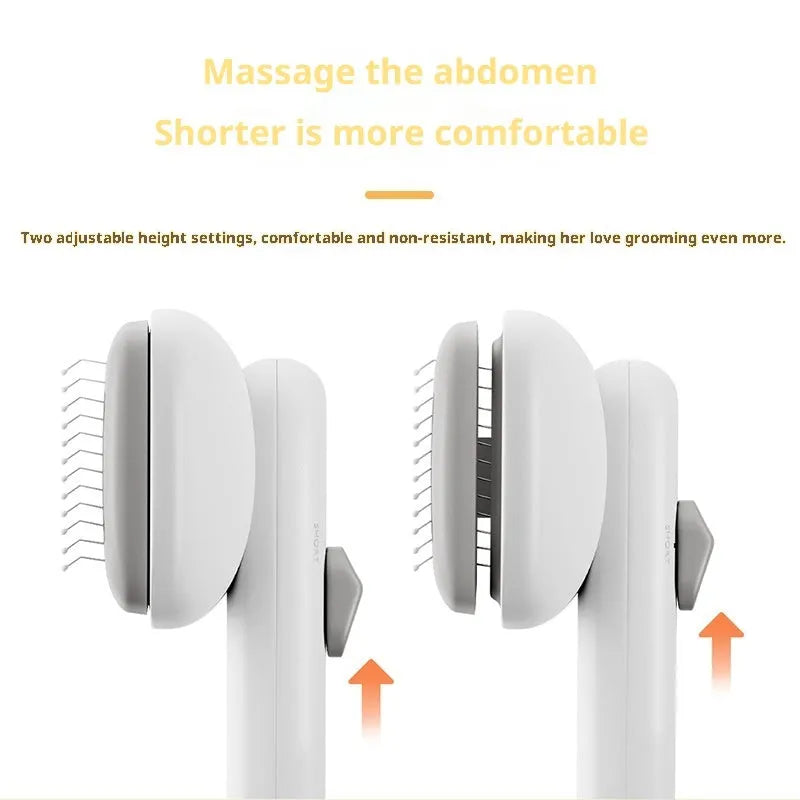 Bread comb-shaped pet hair removal brush in black, white, and green made from ABS material