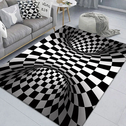 3D Geometric Stereoscopic Illusion Floor Mat for Pets in various sizes