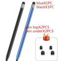 Universal metal touch screen pen with dual stylus tips for tablets and mobile phones