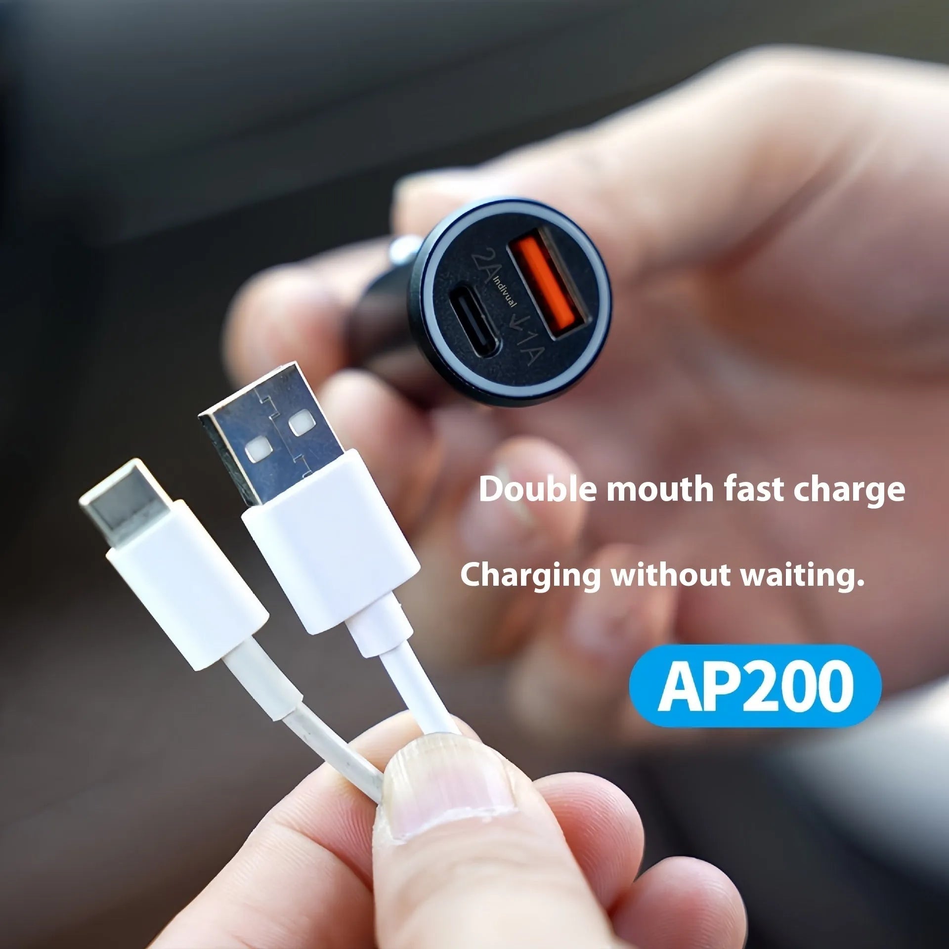 Black car charger GPS locator tracker device for vehicle security.