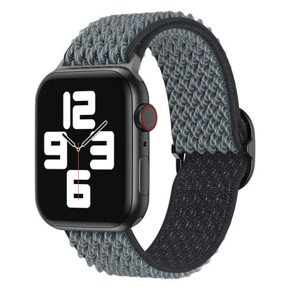 Stylishly Adjustable Apple Watch Strap in Woven Pattern with Customizable Fit