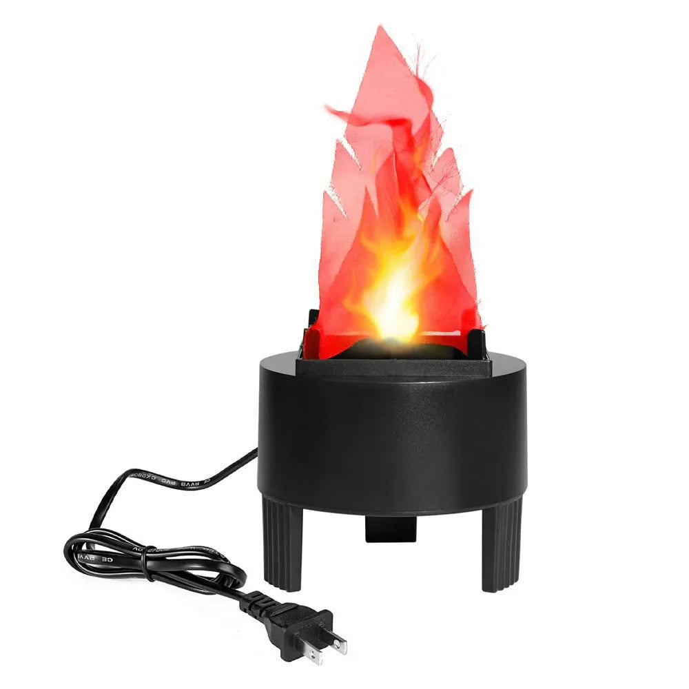 Halloween stage LED flame light with red flame and black base