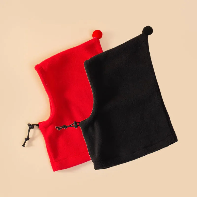 A black cloth bear headdress with rabbit ears for a dog or cat, showing adjustable sizing.