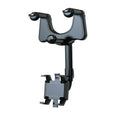 Car rearview mirror swivel navigation bracket in black with ABS plastic and nano-PU glue