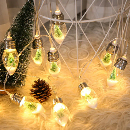 Premium battery-powered LED holiday string lights with warm, twinkling glow for festive decor and lighting