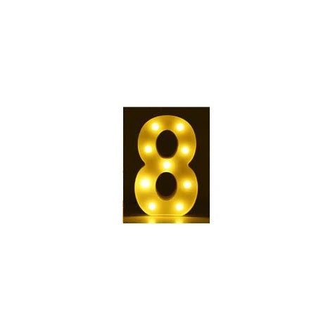 Luminous LED letter and number night light for weddings and parties