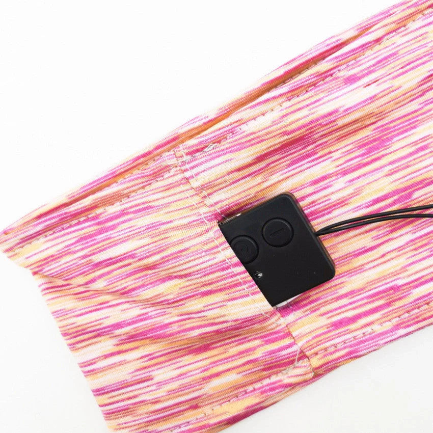 Wireless eye mask with Bluetooth headset in pink, black, grey, rose red, and lake blue options