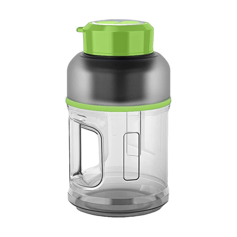 1500ml portable blender cup in various colors, featuring high-speed blending and durable TRITAN material