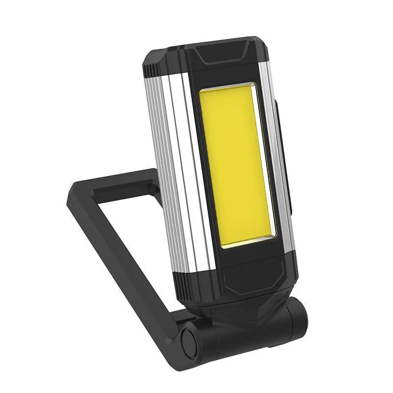 LED COB working repair light USB rechargeable 360 rotation 10W ABS folding model red
