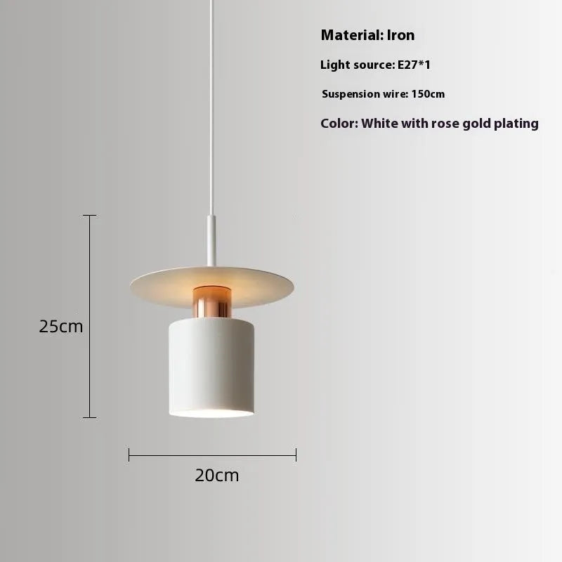 Modern minimalist small droplight chandelier in black 30cm for bedroom or study