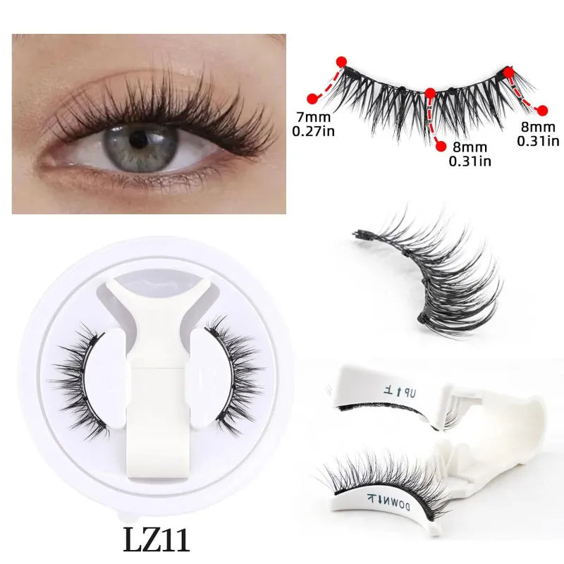 1 pair of magnetic eyelashes handmade fluffy faux mink lashes in style 10D01 or 10D02