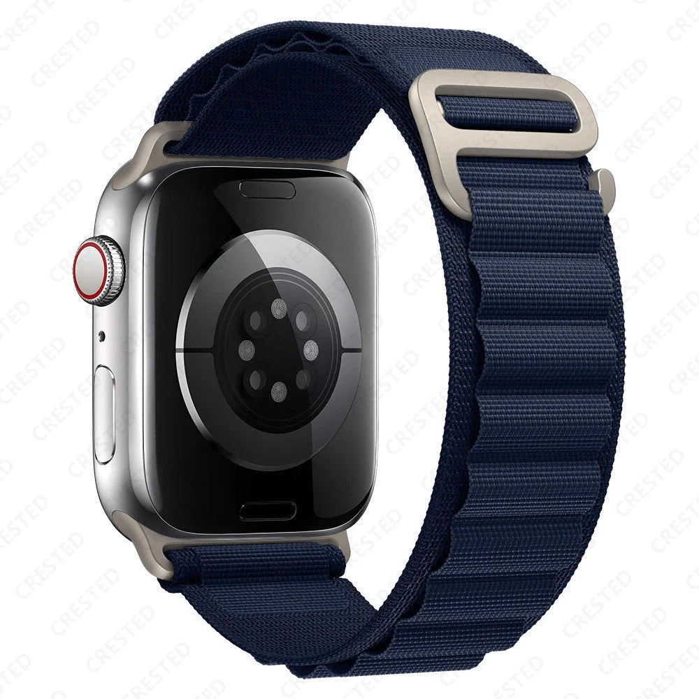 Apple Watch nylon strap with metal tips in various colours