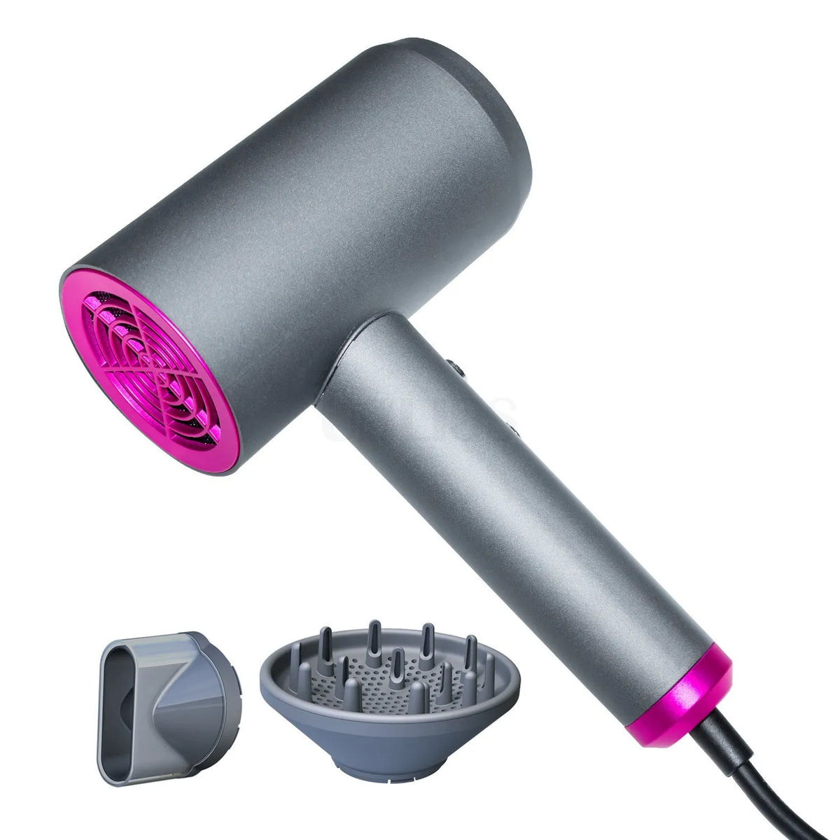 Net Red Hammer grey household 1000W hair dryer with brushed motor, air collector and diffuser
