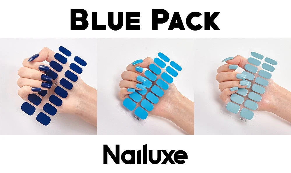 Pure Colour 16 Nail Stickers in various designs, made from eco-friendly resin ink
