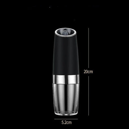 USB rechargeable electric pepper and salt grinder set with adjustable coarseness and LED light