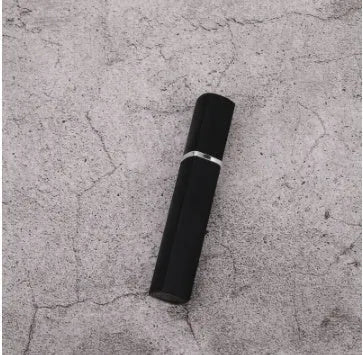 12ml aluminium perfume tube empty bottle with glass liner, lipstick type, square design, gold colour